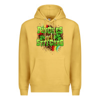 Antique Gold St. Patrick's Day Pinches get stitches Premium Hoodie - OliviaCreatesArt