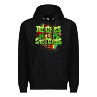 Black St. Patrick's Day Pinches get stitches Premium Hoodie - OliviaCreatesArt