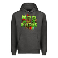 Charcoal Heather St. Patrick's Day Pinches get stitches Premium Hoodie - OliviaCreatesArt