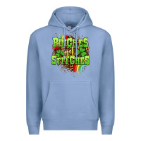 Colony Blue St. Patrick's Day Pinches get stitches Premium Hoodie - OliviaCreatesArt
