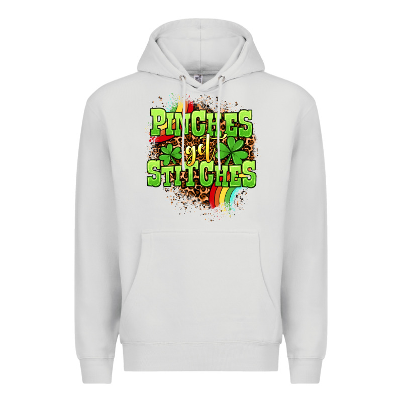 St. Patrick's Day Pinches Get Stitches Premium Hoodie by OliviaCreatesArt | Teevron