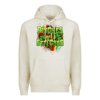 Oatmeal Heather St. Patrick's Day Pinches get stitches Premium Hoodie - OliviaCreatesArt