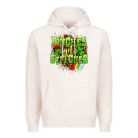 Pale Pink St. Patrick's Day Pinches get stitches Premium Hoodie - OliviaCreatesArt