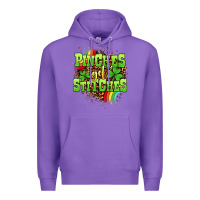 Purple St. Patrick's Day Pinches get stitches Premium Hoodie - OliviaCreatesArt