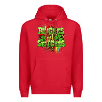 Red St. Patrick's Day Pinches get stitches Premium Hoodie - OliviaCreatesArt