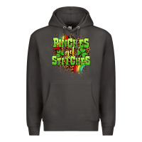 Smoke St. Patrick's Day Pinches get stitches Premium Hoodie - OliviaCreatesArt