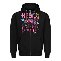 Black heart crusher olivia Zipper Hoodie - OliviaCreatesArt