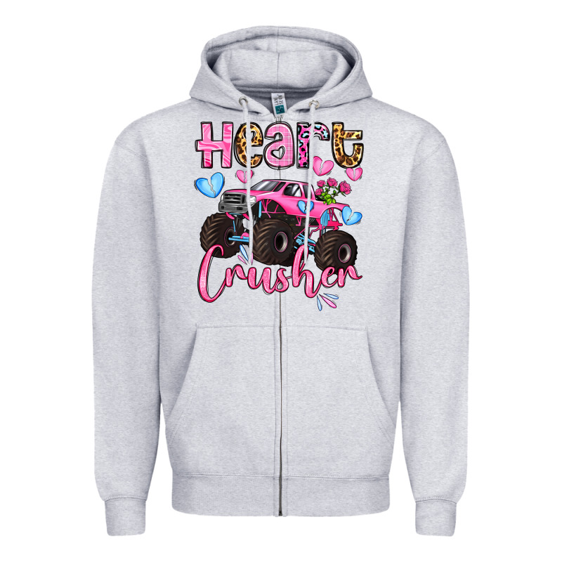 Heart Crusher Olivia Zipper Hoodie by OliviaCreatesArt | Teevron