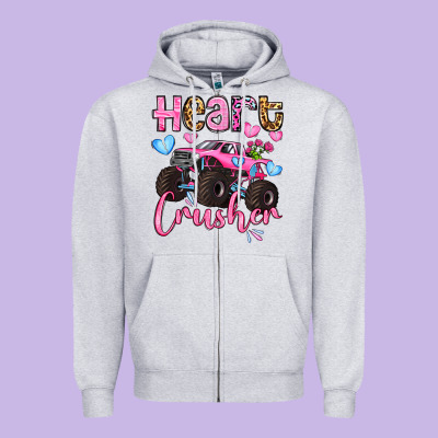 Heart Crusher Olivia Zipper Hoodie Designed By Oliviacreatesart