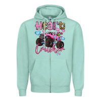 Seafoam heart crusher olivia Zipper Hoodie - OliviaCreatesArt