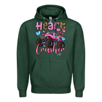 Sports Green heart crusher olivia Zipper Hoodie - OliviaCreatesArt