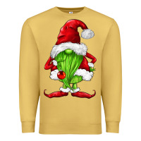 Antique Gold green christmas gnomes Premium Sweatshirt - FaDigitalArtStudio