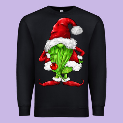 Green Christmas Gnomes Premium Sweatshirt Designed By Fadigitalartstudio