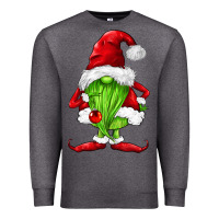 Charcoal Heather green christmas gnomes Premium Sweatshirt - FaDigitalArtStudio