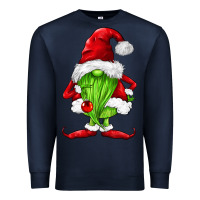 Navy green christmas gnomes Premium Sweatshirt - FaDigitalArtStudio