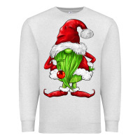 Oatmeal Heather green christmas gnomes Premium Sweatshirt - FaDigitalArtStudio