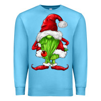 Ocean Blue green christmas gnomes Premium Sweatshirt - FaDigitalArtStudio