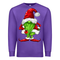 Purple green christmas gnomes Premium Sweatshirt - FaDigitalArtStudio