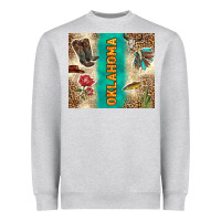 Heather Grey Oklahoma Heavyweight Sweatshirt - TumblerDesignByShophia