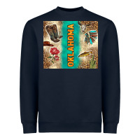 Navy Oklahoma Heavyweight Sweatshirt - TumblerDesignByShophia
