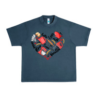 Midnight Navy bake tools heart Urban Heavy Tee - Artiststas
