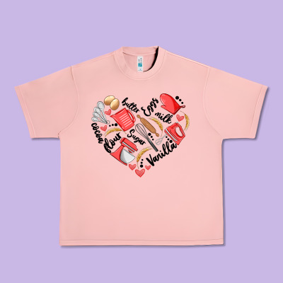 Bake Tools Heart Urban Heavy Tee Designed By Artiststas
