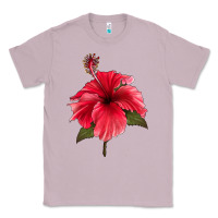 Lilac Puerto Rican Hibiscus Flower Classic Tee - LillyAllenDesigns
