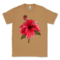Toasted Coconut Puerto Rican Hibiscus Flower Classic Tee - LillyAllenDesigns