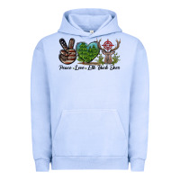Pigment Grape Ice Peace Love Elk Buck Deer Urban Hoodie - LillyAllenDesigns