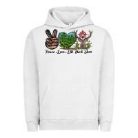 Pigment Lunar Rock Peace Love Elk Buck Deer Urban Hoodie - LillyAllenDesigns