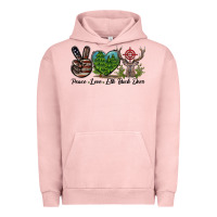 Pigment Salmon Peace Love Elk Buck Deer Urban Hoodie - LillyAllenDesigns