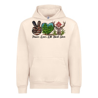 Peace Love Elk Buck Deer Urban Hoodie | Teevron