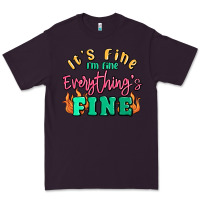 Plum its fine im dine everythings fine Premium Tee - MaliasSmallBusiness