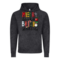 Vintage Black Merry Teacher Bright Students Christmas Vintage Hoodie - LillyAllenDesigns