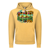 Vintage Mustard south Dakota State Map Vintage Hoodie - RanaPortraitStore