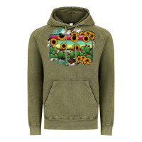 Vintage Olive south Dakota State Map Vintage Hoodie - RanaPortraitStore