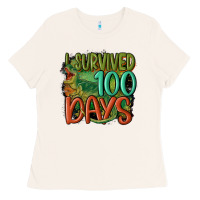 Bone i survived 100 days Ladies Tee - MaliasSmallBusiness