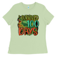 Matcha i survived 100 days Ladies Tee - MaliasSmallBusiness