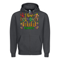 Smoke ı have boundary issues mardi gras olivia Zipper Hoodie - OliviaCreatesArt