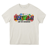 Cream autism awtizuhm noun Heavy Core Tee - MaliasSmallBusiness