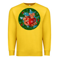 Lemon gingerbread men with hot chocolate Premium Sweatshirt - BundleAndBundleShop