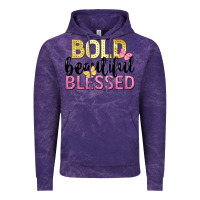 Cloud Purple bold beautiful blessed Vintage Hoodie - LillyAllenDesigns