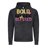 Vintage Black bold beautiful blessed Vintage Hoodie - LillyAllenDesigns