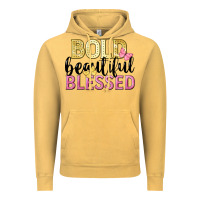 Vintage Mustard bold beautiful blessed Vintage Hoodie - LillyAllenDesigns