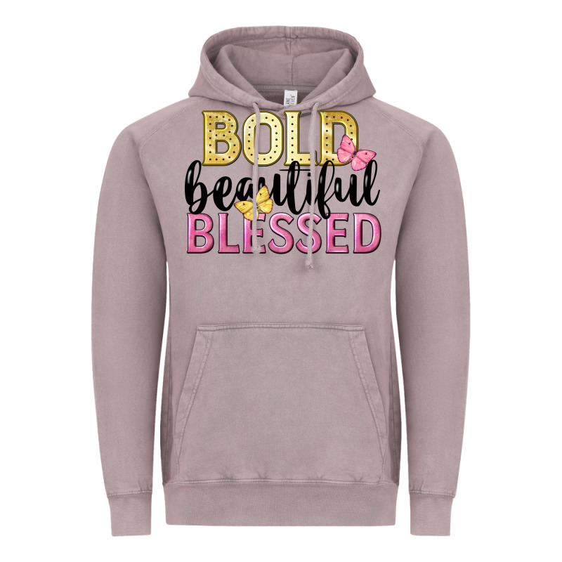 Bold Beautiful Blessed Vintage Hoodie by LillyAllenDesigns | Teevron