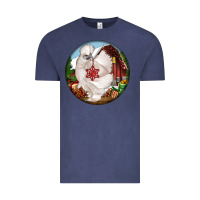 Vintage Denim silkie chicken christmas Vintage Tee - LillyAllenDesigns