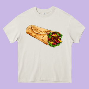 Burrito Heavy Core Tee Designed By Adodesignshop