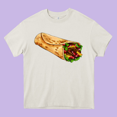 Burrito Heavy Core Tee Designed By Adodesignshop