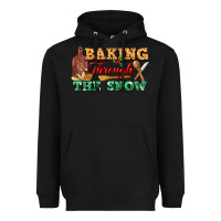 Black baking through the snow Heavyweight Hoodie - FaDigitalArtStudio