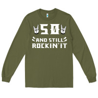 Army Green 50 birthday rock whitw Long Sleeve Tee - Bettercallsaul